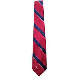 Oscar De La Renta Men All Silk Fabric Woven Tie 3.5" Width 60" Length Excellent